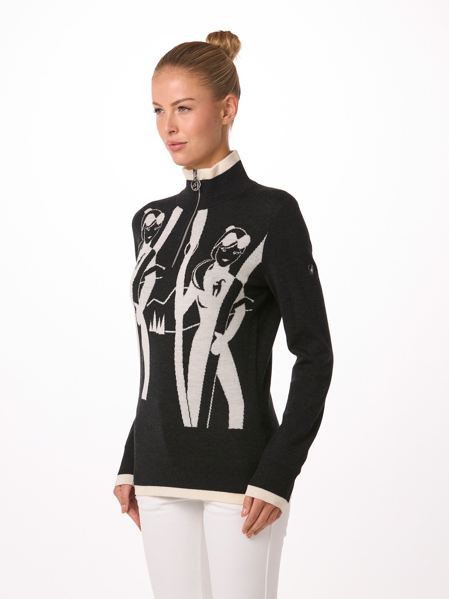 Toni Sailer Quentina Baselayer Damen schwarz schwarz Bild 2