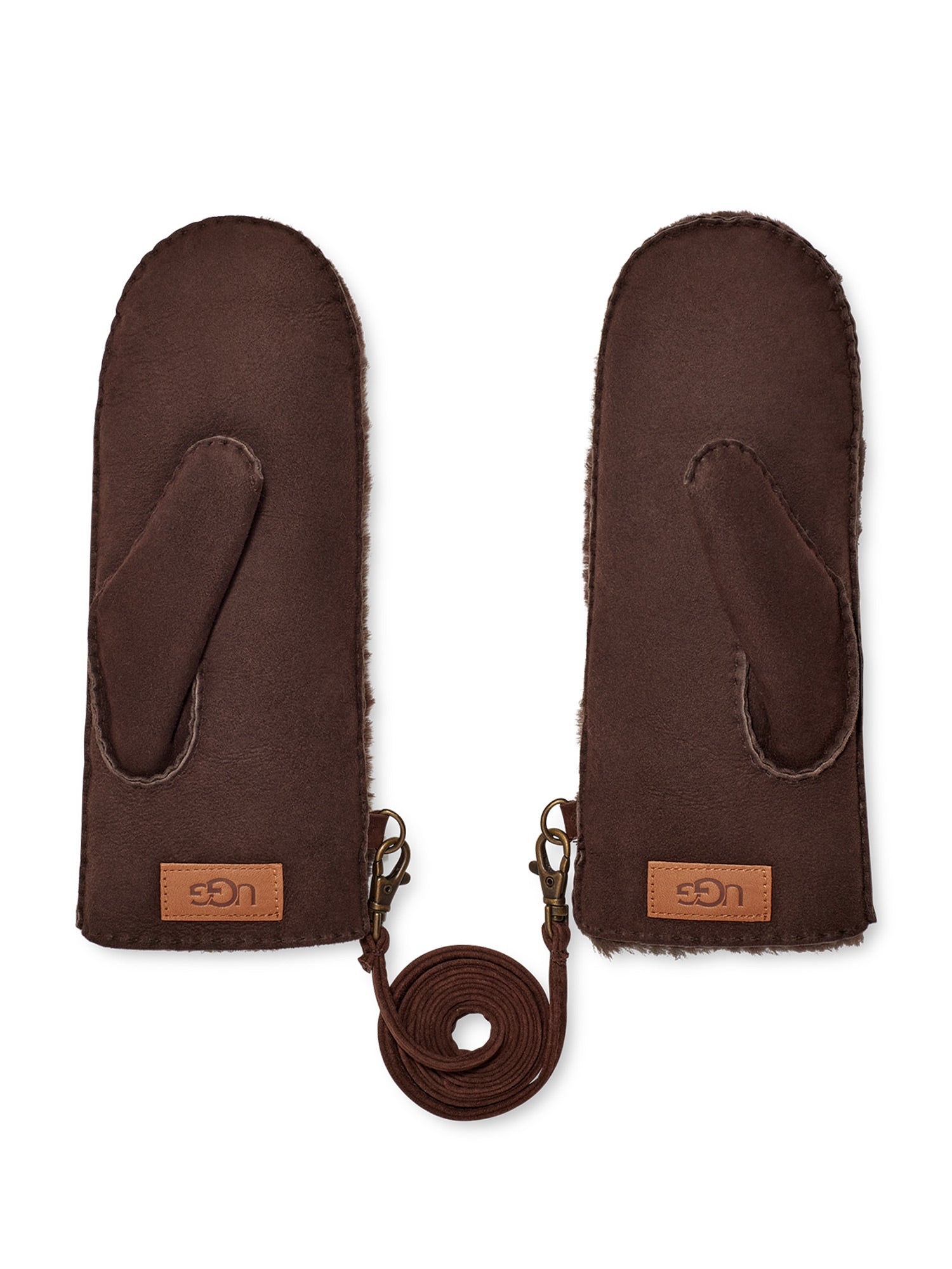Ugg Exposed Sheepskin Mitten Handschuhe Damen braun - Ugg - MEINFREUDENHAUS