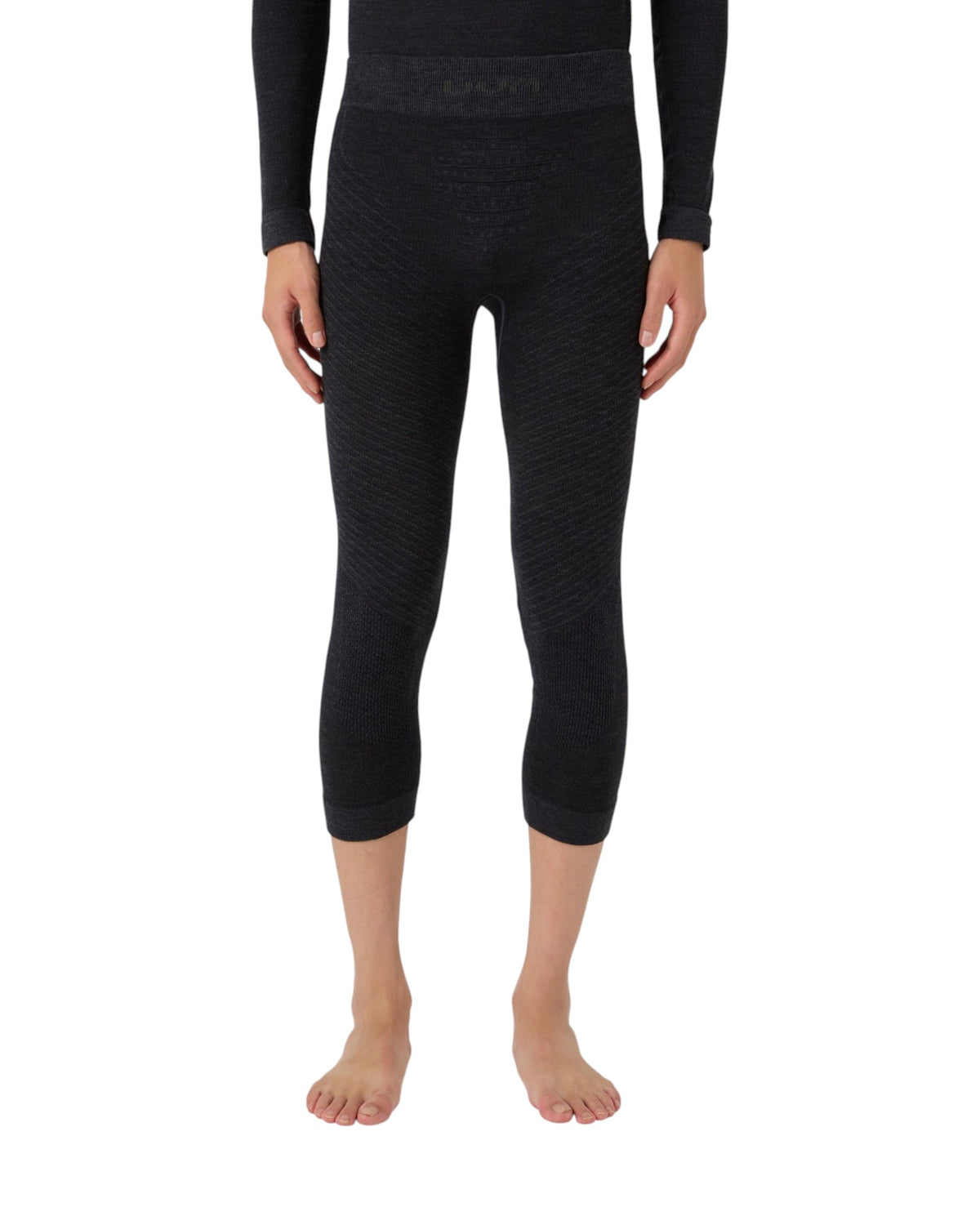 UYN Cashmere Biotech Herren-3/4-Thermohose schwarz/grau Bild 3