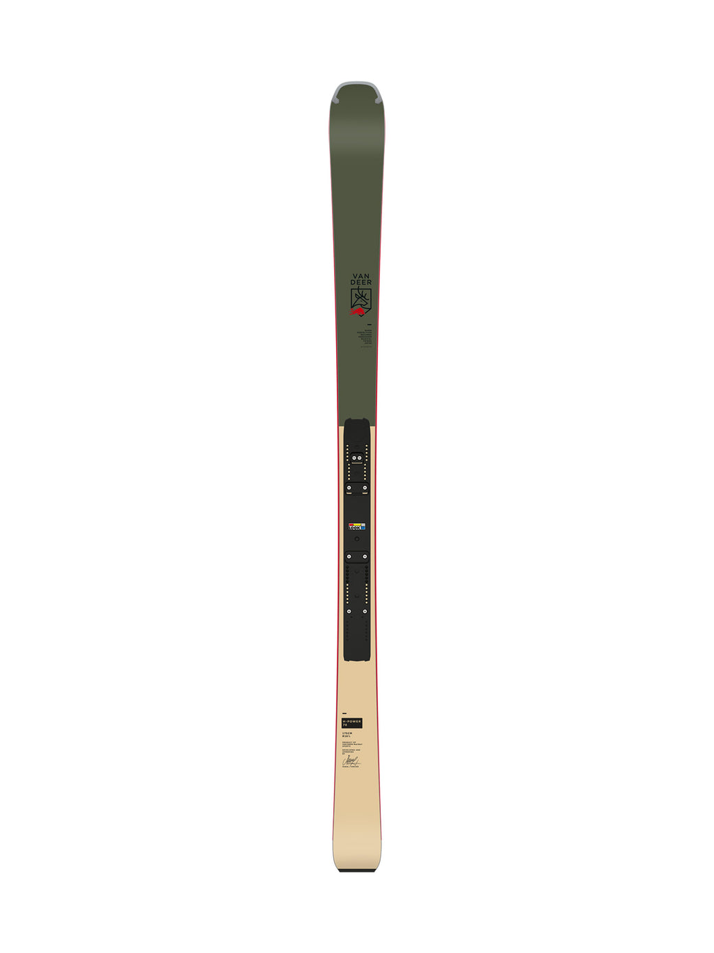 Van Deer - Red Bull Sports H-Power 78 All-Mountain Ski Unisex grün/beige grün/beige Bild 1