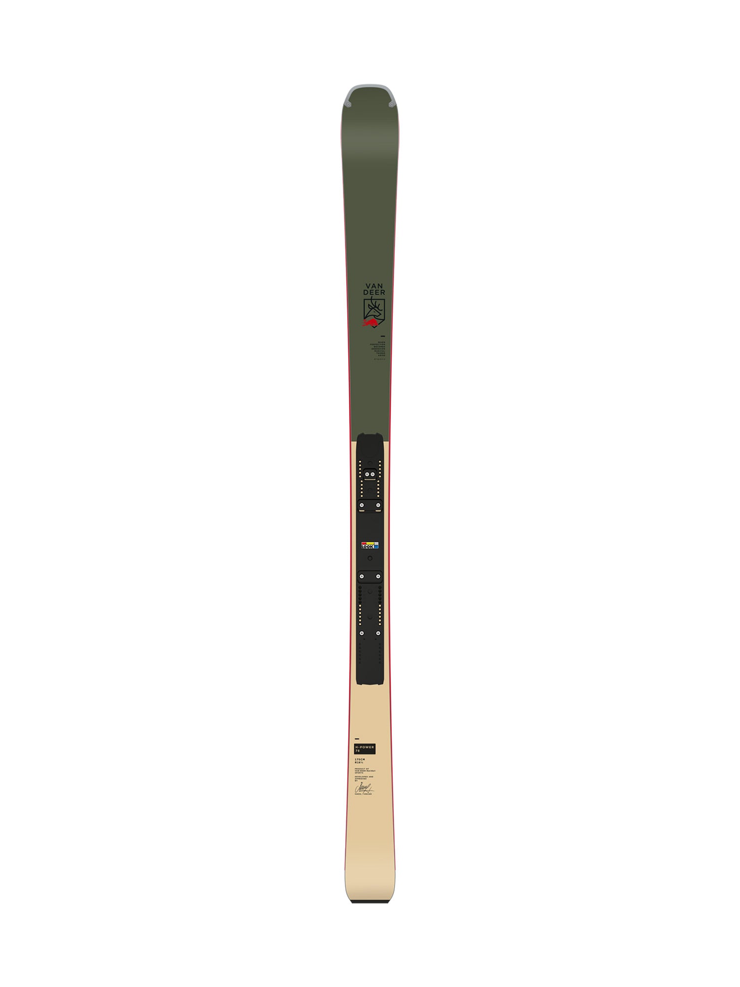 Van Deer - Red Bull Sports H-Power 78 All-Mountain Ski Unisex grün/beige grün/beige Bild 1