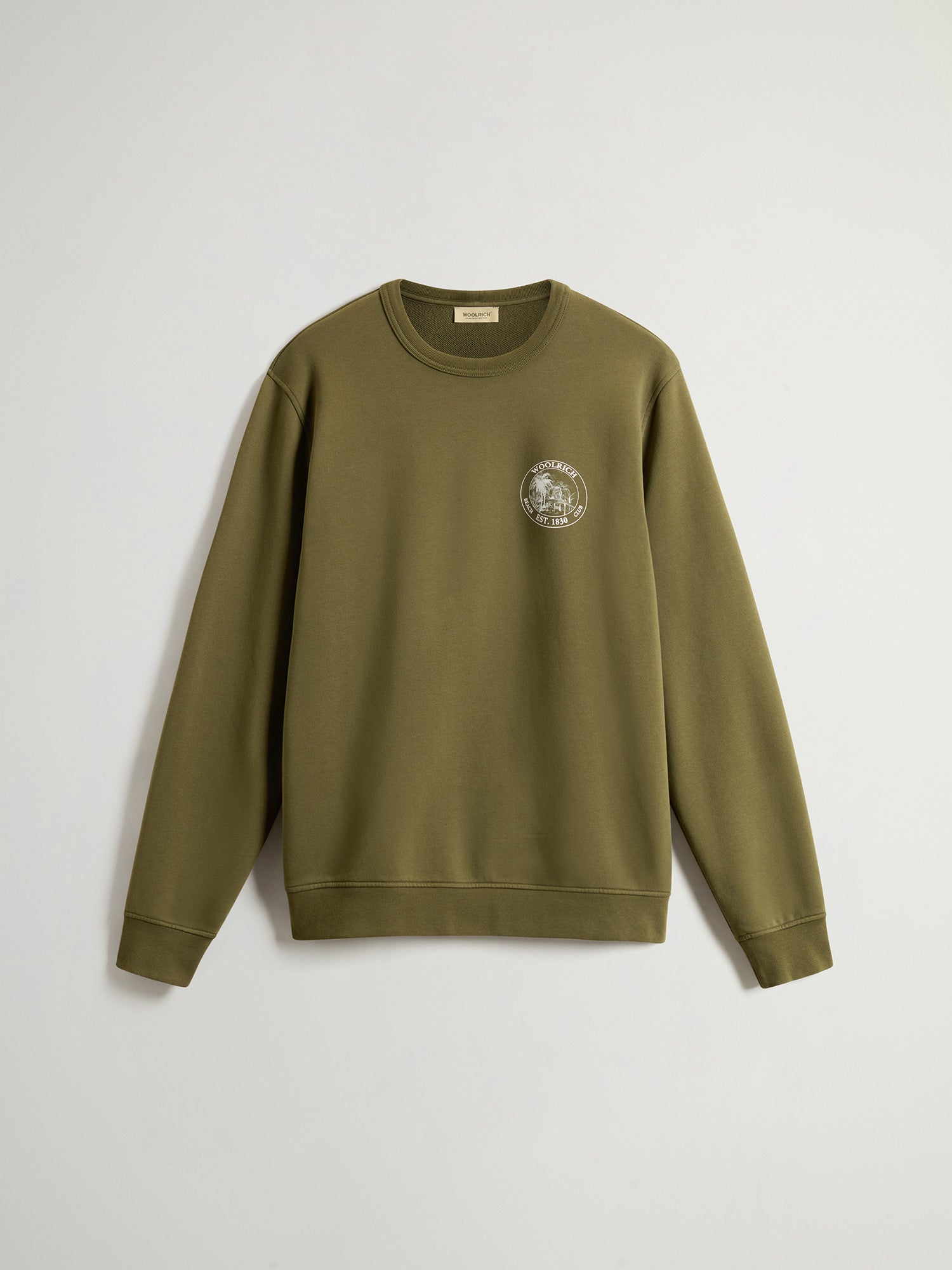 Woolrich Graphic Crewneck Sweater Damen dunkelgrün dunkelgrün Bild 1