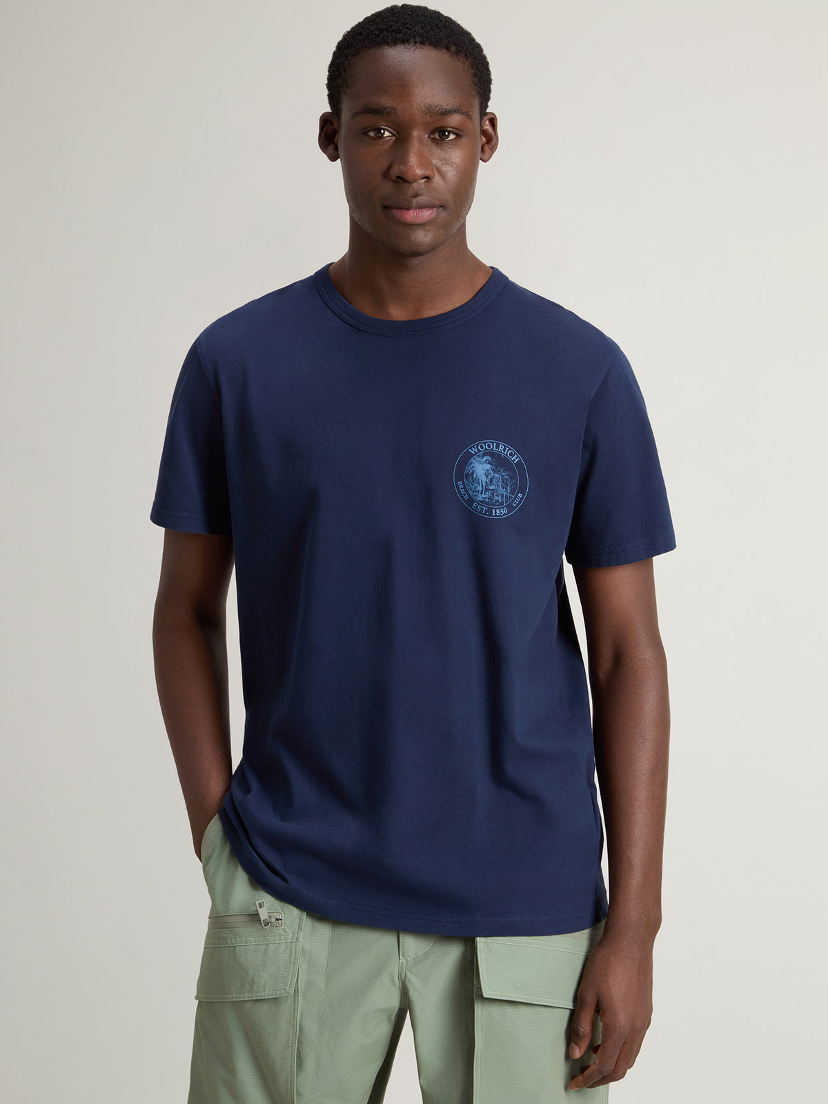 Woolrich Graphic T-Shirt Herren dunkelblau dunkelblau Bild 2