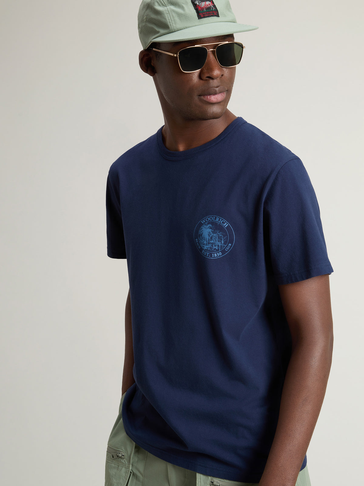 Woolrich Graphic T-Shirt Herren dunkelblau dunkelblau Bild 4