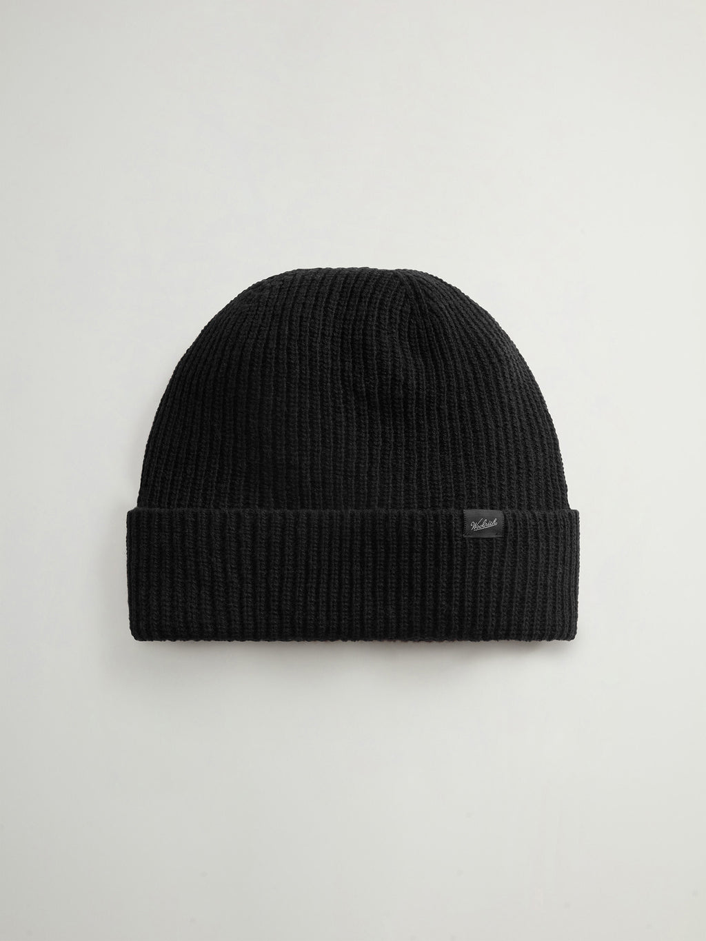 Woolrich Knitted Ribbed Mütze Unisex schwarz schwarz Bild 1