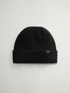 Woolrich Knitted Ribbed Mütze Unisex schwarz schwarz Bild 1