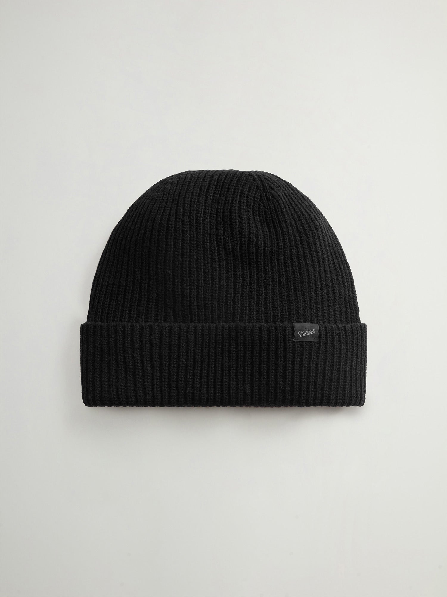 Woolrich Knitted Ribbed Mütze Unisex schwarz schwarz Bild 1
