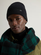 Woolrich Knitted Ribbed Mütze Unisex schwarz schwarz Bild 2