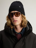 Woolrich Knitted Ribbed Mütze Unisex schwarz schwarz Bild 4