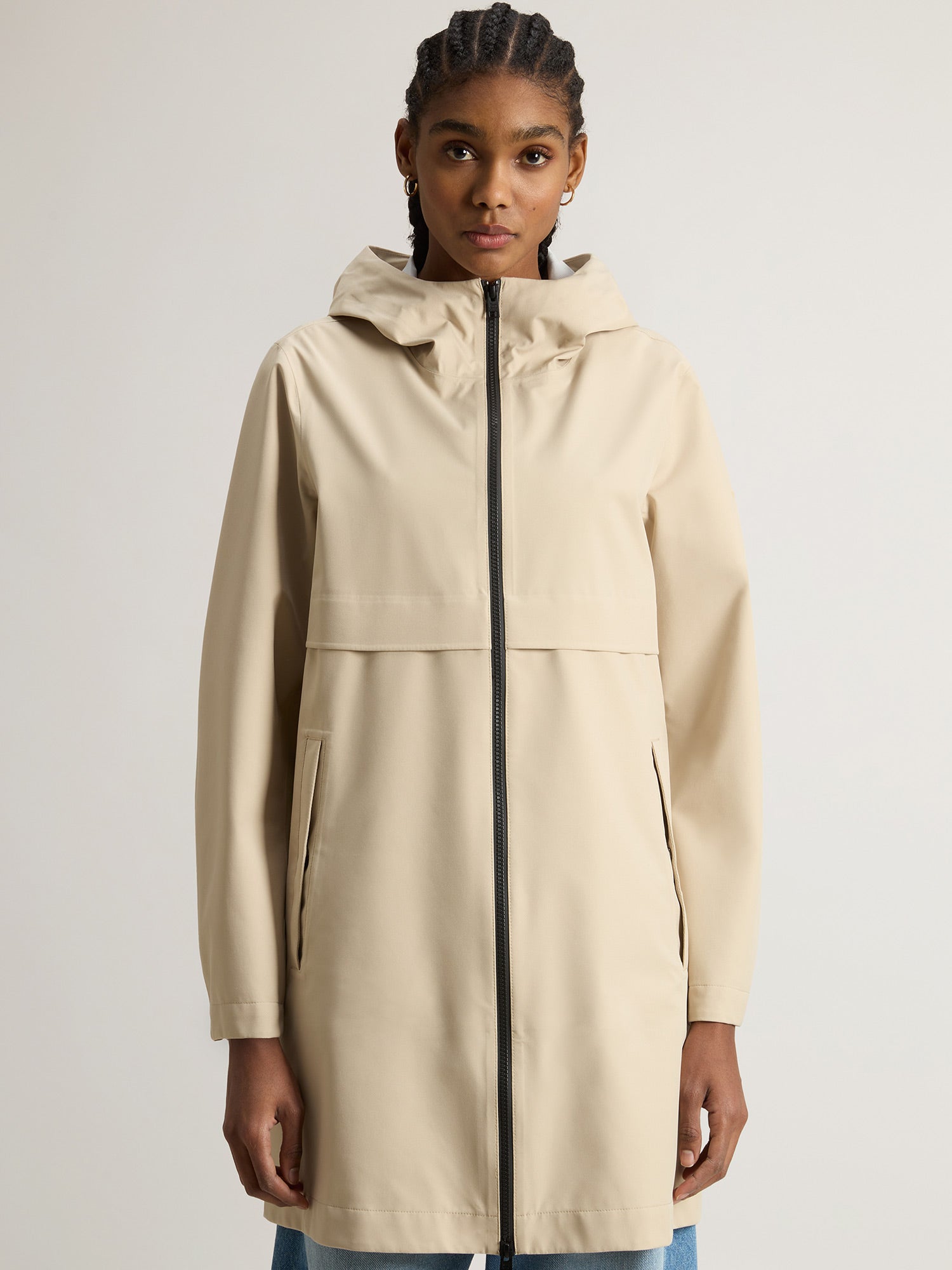 Woolrich Light Stretch Parka Damen beige beige Bild 2