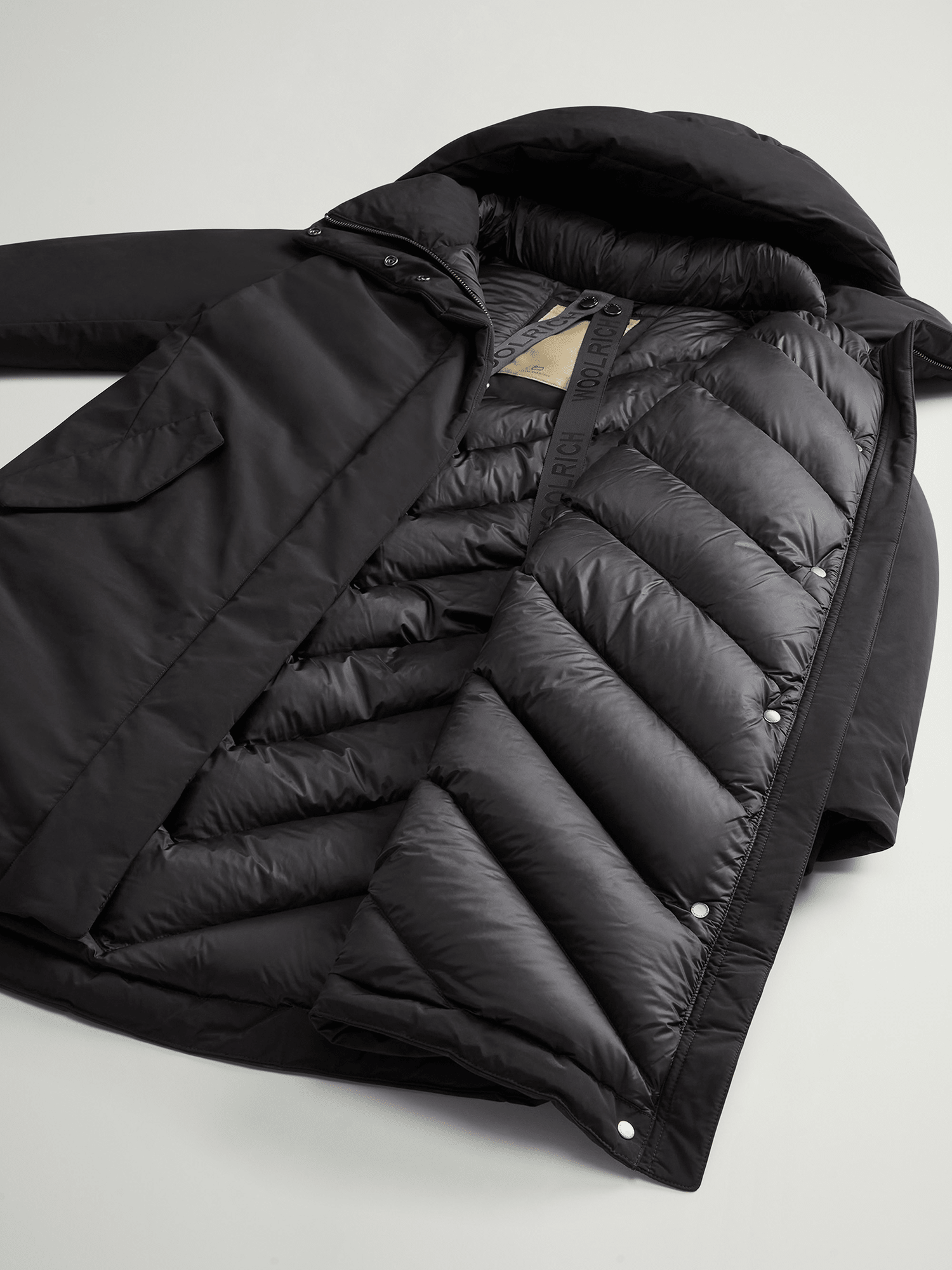 Woolrich Luxury Cocoon Mantel Damen schwarz schwarz Bild 5