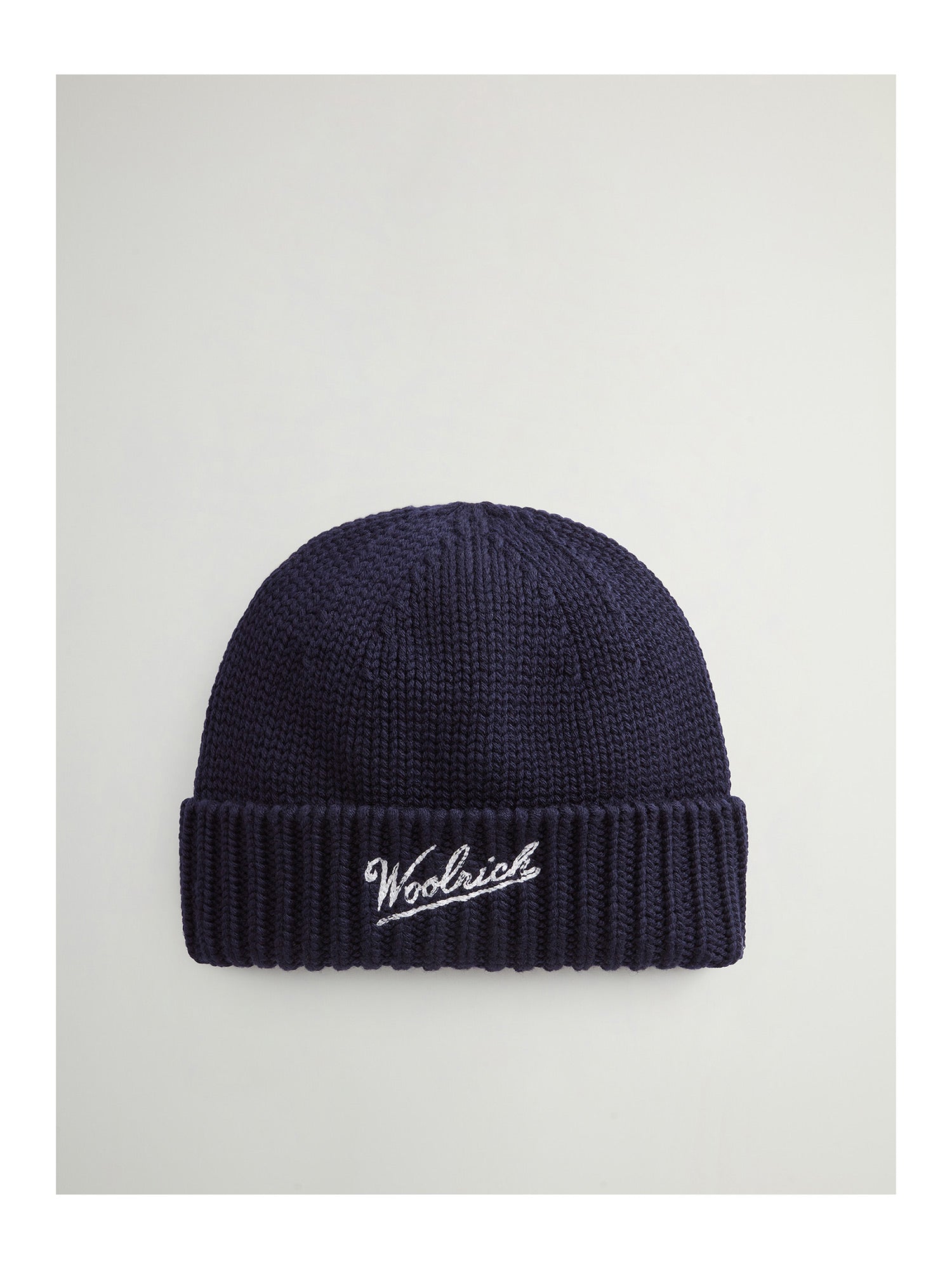 Woolrich Merino Wool Logo Mütze Unisex schwarz schwarz Bild 3