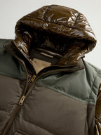 Woolrich Mixmedia Convertible Puffer Jacke Herren olive olive Bild 2
