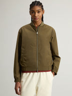 Woolrich Summer Bomber Jacke Damen dunkelgrün dunkelgrün Bild 2