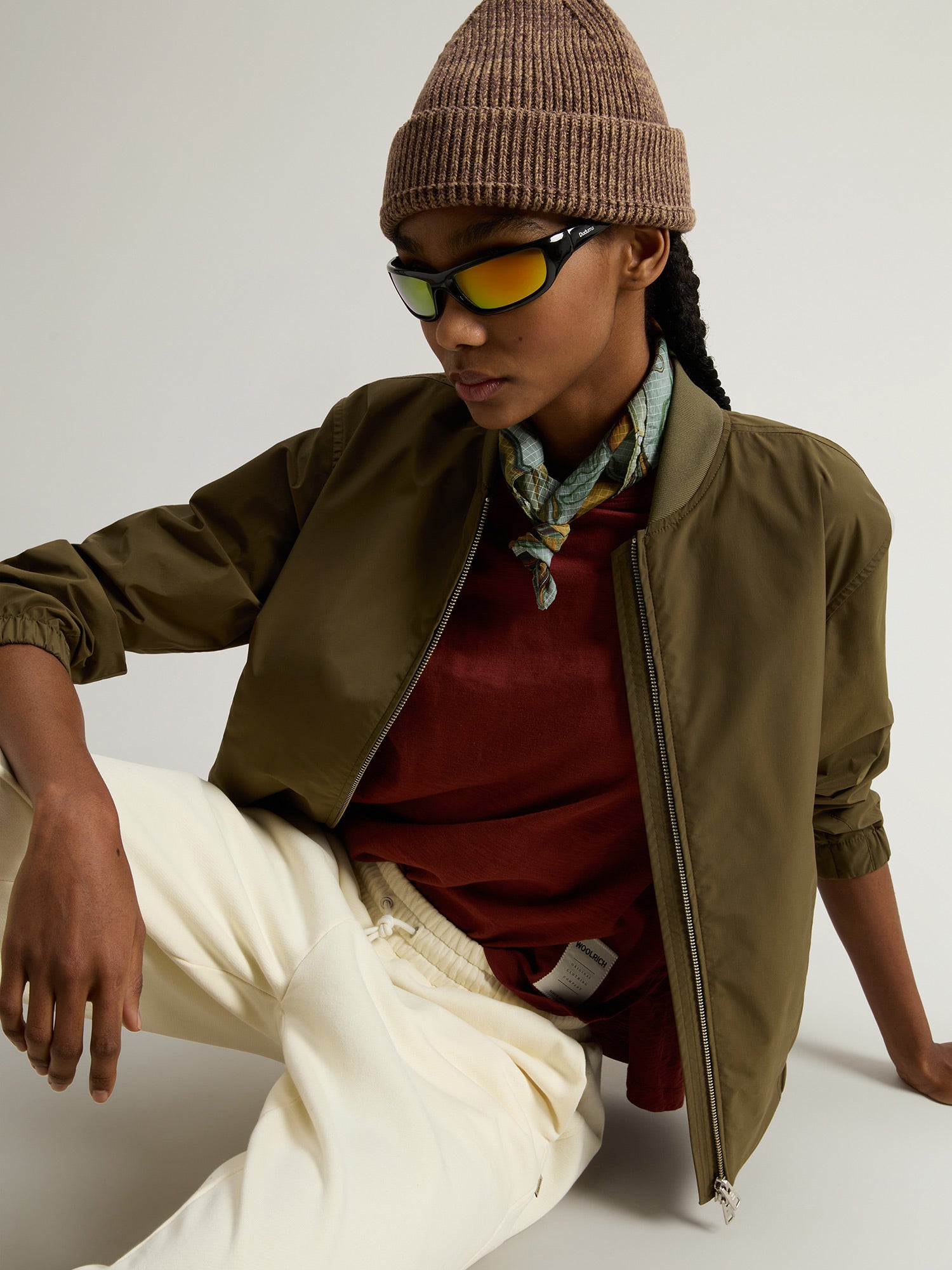Woolrich Summer Bomber Jacke Damen dunkelgrün dunkelgrün Bild 4