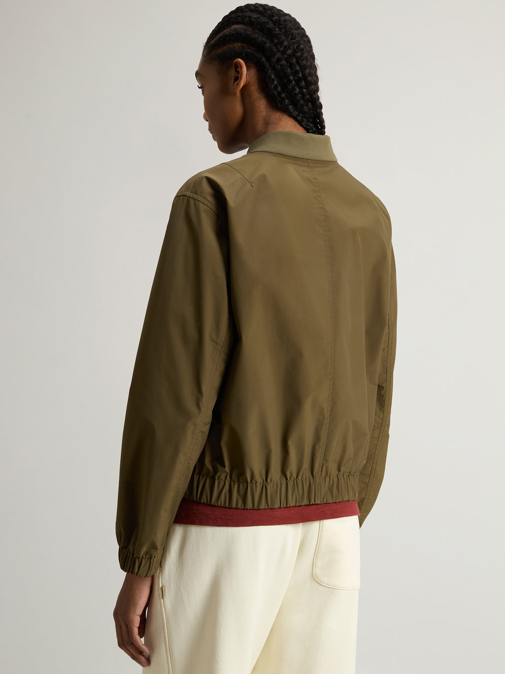 Woolrich Summer Bomber Jacke Damen dunkelgrün dunkelgrün Bild 8
